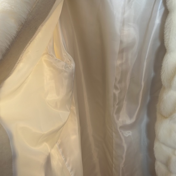 JP Woman’s Wool Coat With Faux Trim Ivory Size 1X New - Picture 4 of 9